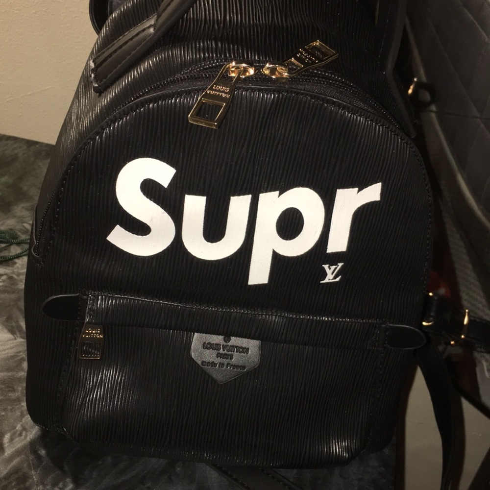 Supreme x Lv Black Mini Bag